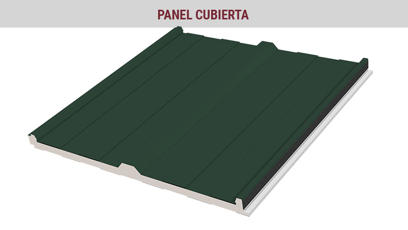 PANEL SÁNDWICH CUBIERTA 30mm